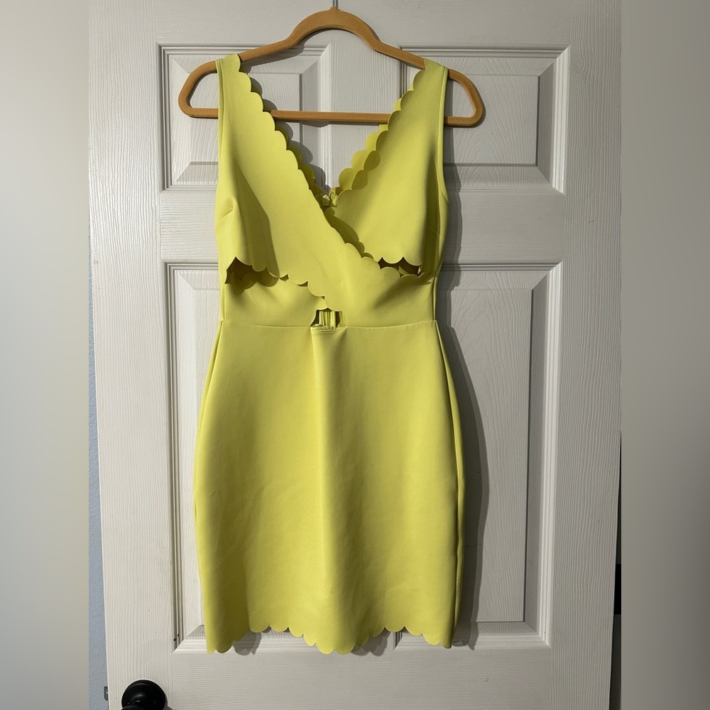 Top Shop Yellow Summer Dress Size 8